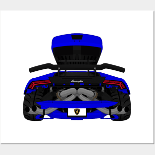 HURACAN DARK-BLUE Posters and Art